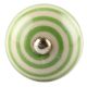 Pea Green Striped Ceramic Wine Stopper